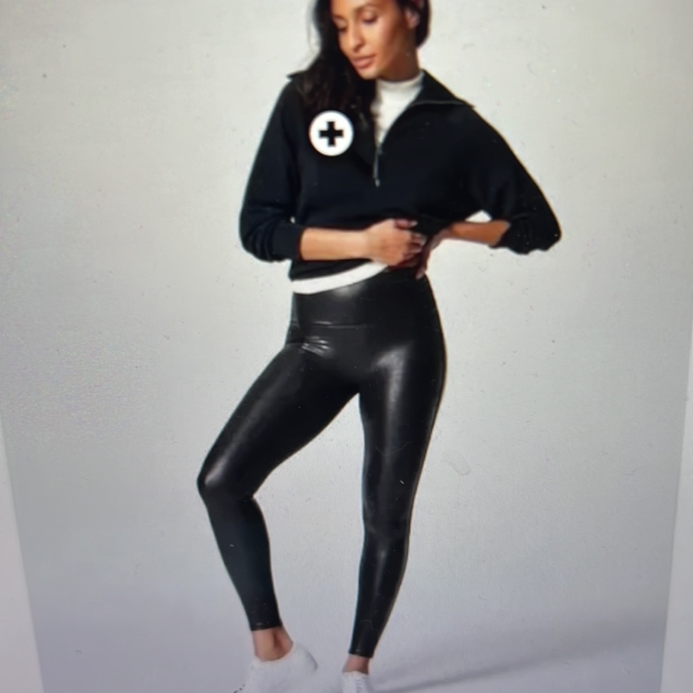 Spanx faux leather leggings, NWOT